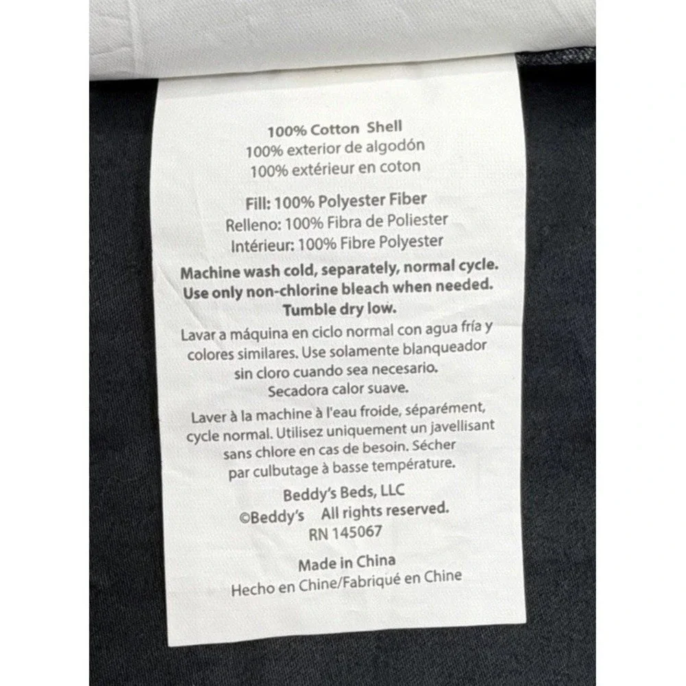 Beddy's Pillow Sham All Checked Out Black White Gray Check Pattern Discontinued